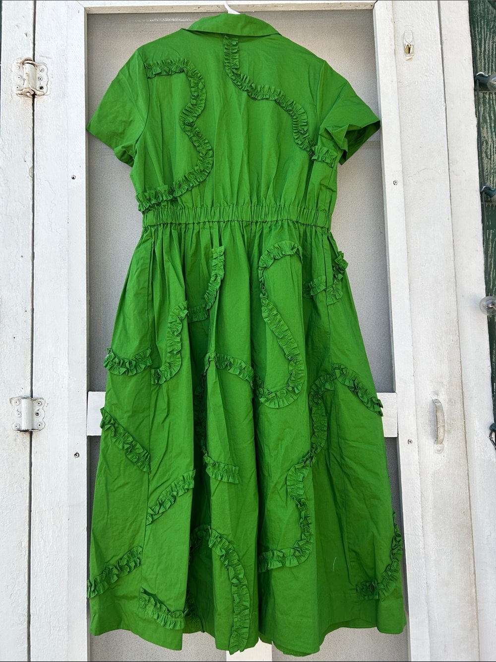 Kate Spade Green Ruffle Dress - Picture 6 of 6